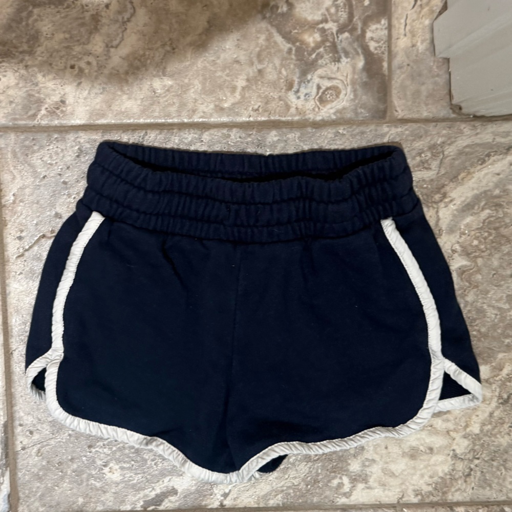 Used Size Small Gap Navy Blue Athletic Shorts with White Trim